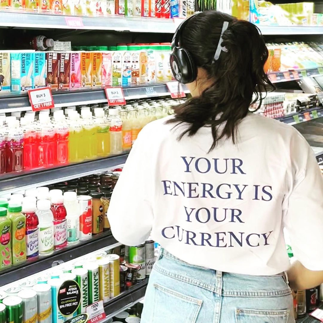 Your Energy Is Your Currency Oversized T-Shirt