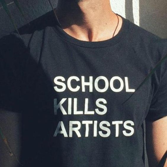 School Kills Artists Oversized T-Shirt