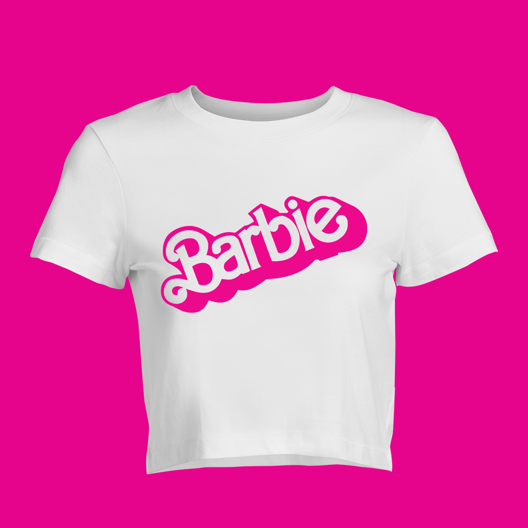 Barbie Classic Logo Baby Tee | Crop Top