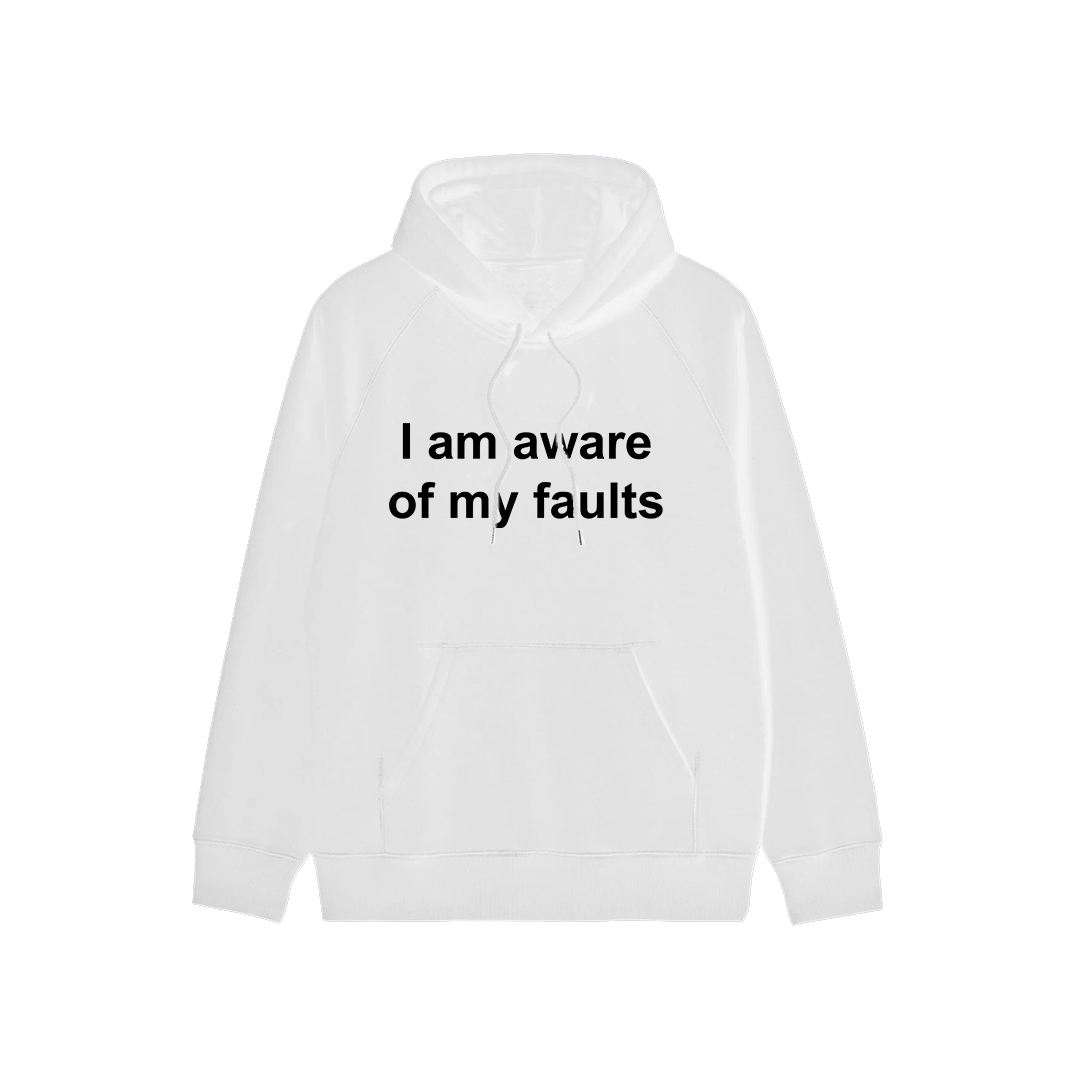 I Am Aware Of My Faults Oversized Hoodie
