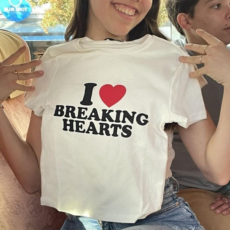 I Love Breaking Hearts Baby Tee | Crop Top