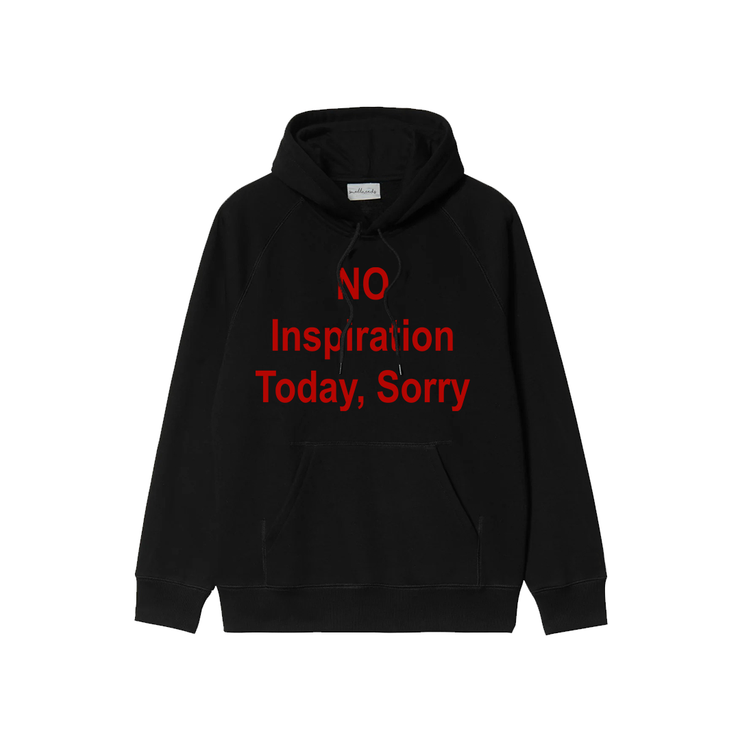 No Inspiration Today Oversized Hoodie