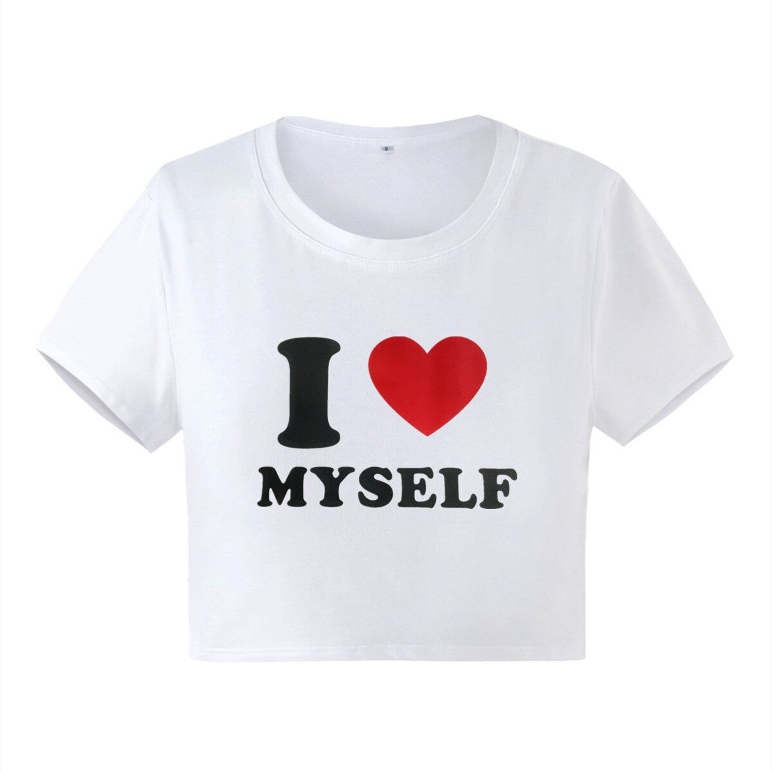 I Heart Myself Baby Tee | Crop Top