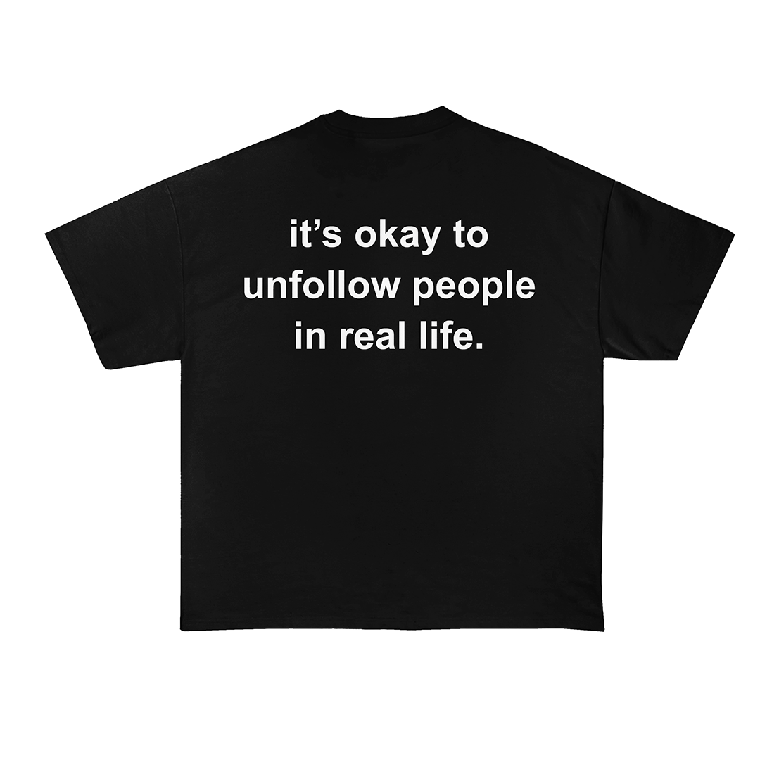 Unfollow People Oversized T-Shirt