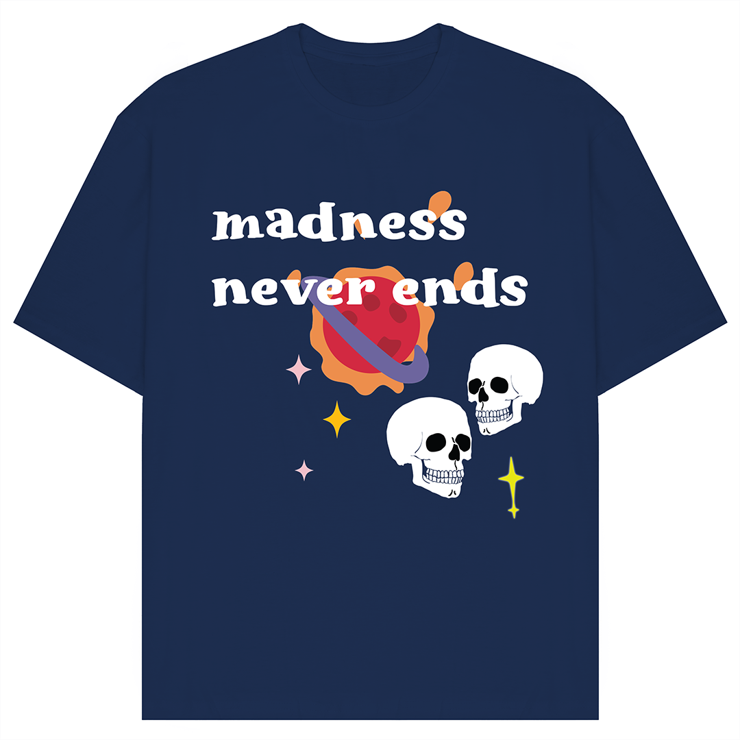 Madness Never Ends Lost In Space Oversized T-Shirt