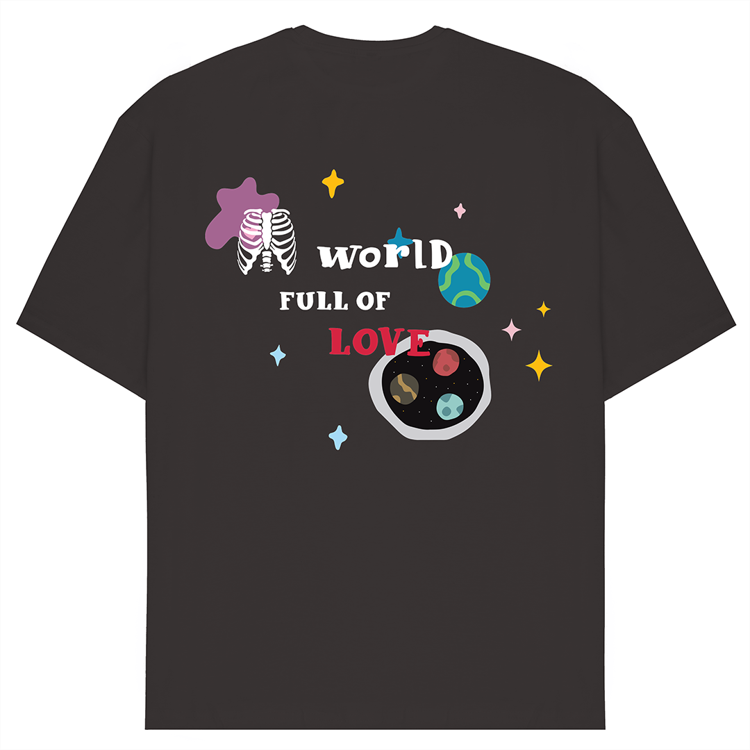 World Full Of Love Lost In Space Oversized T-Shirt