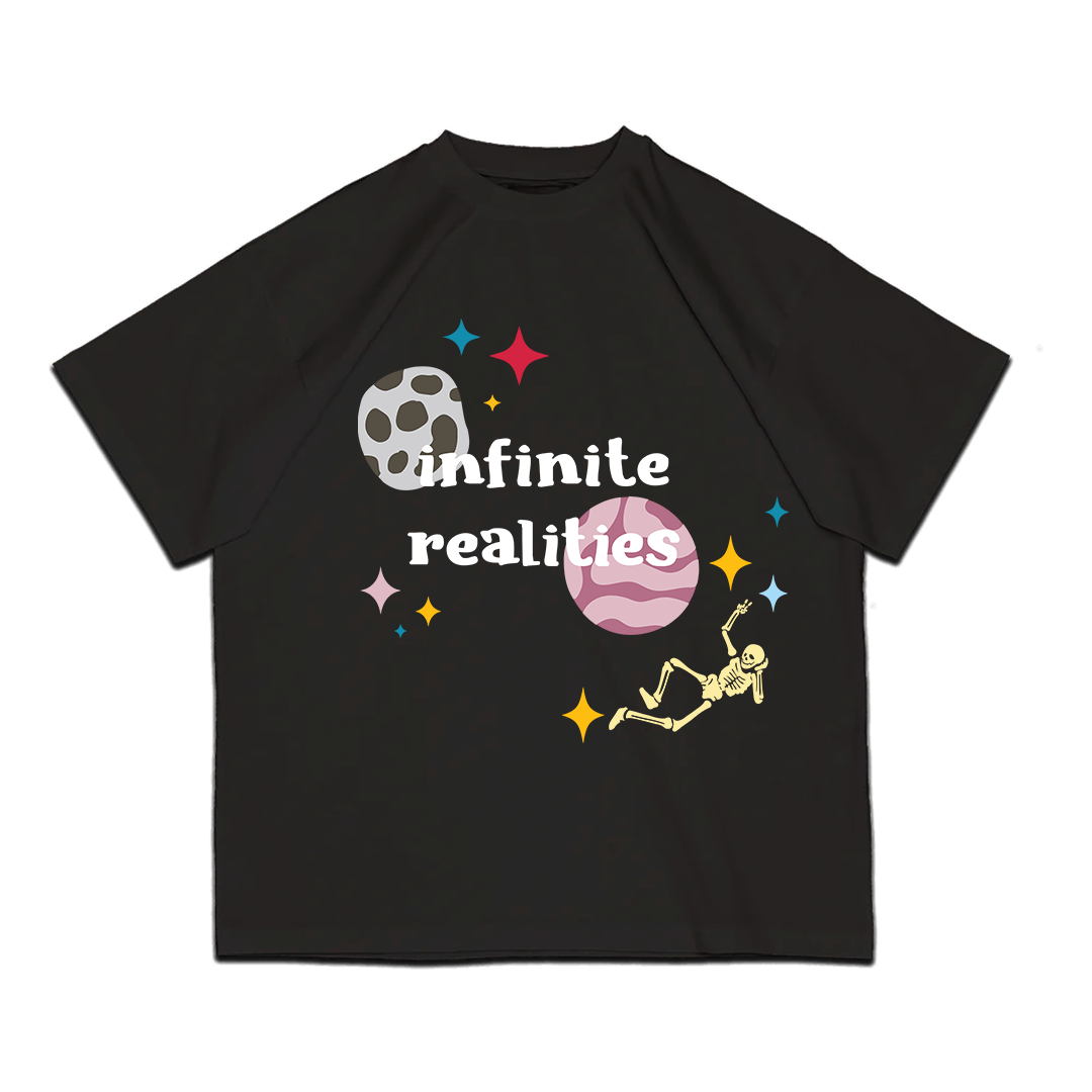 Infinite Realities Lost In Space Oversized T-Shirt