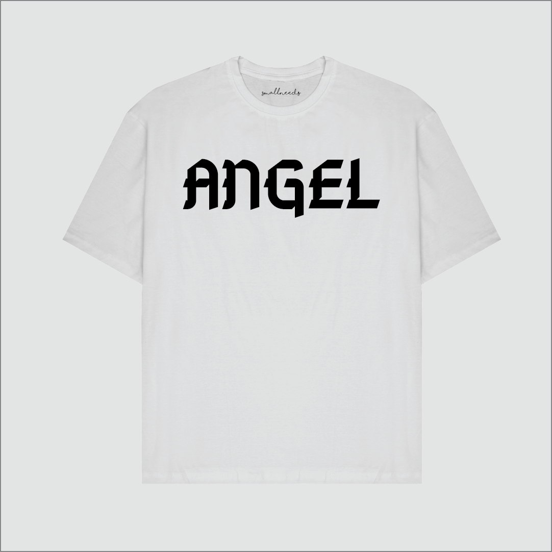 Angel Typo Oversized T-Shirt