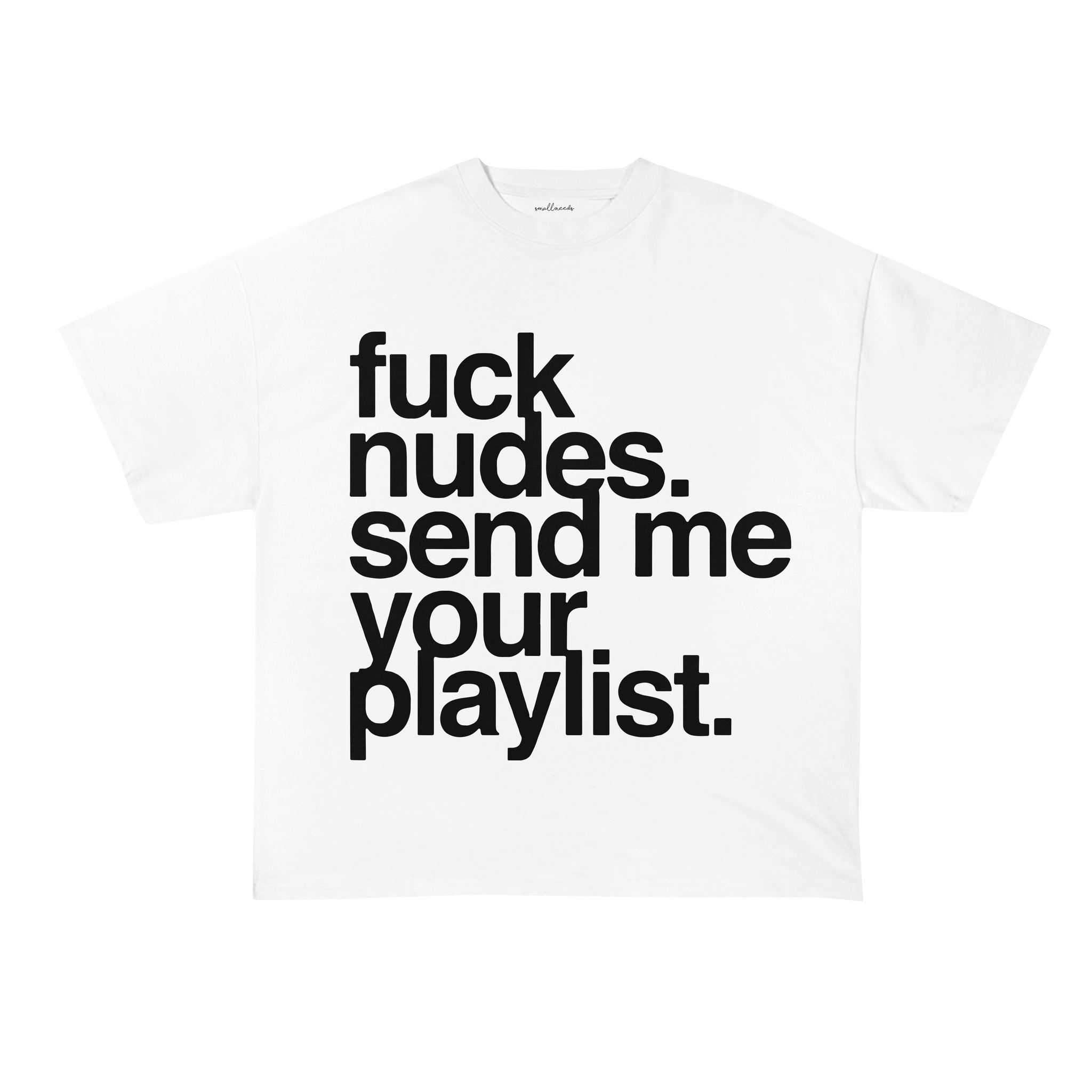 Send Me Your Playlist Oversized T-Shirt