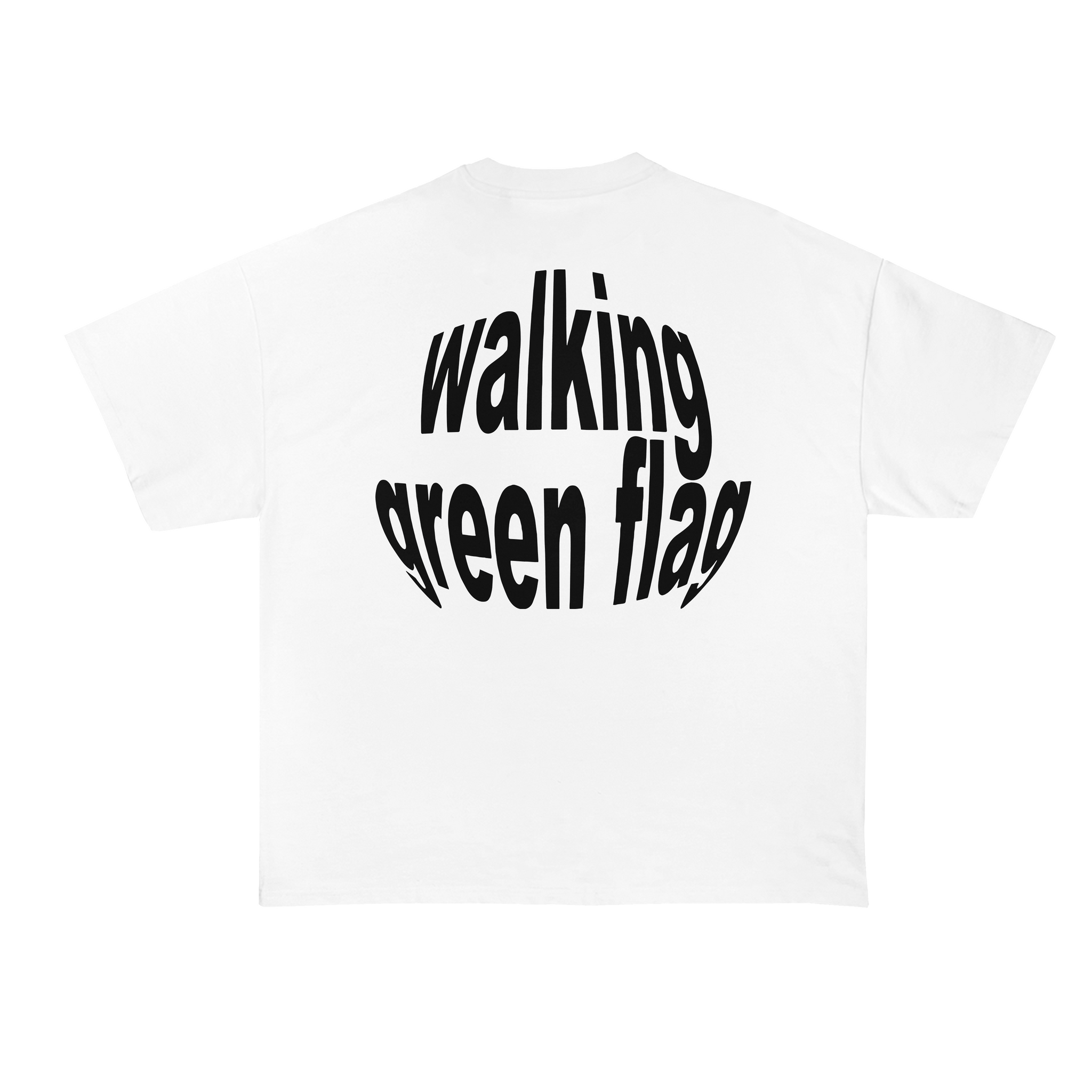 Walking Green Flag Oversized T-Shirt