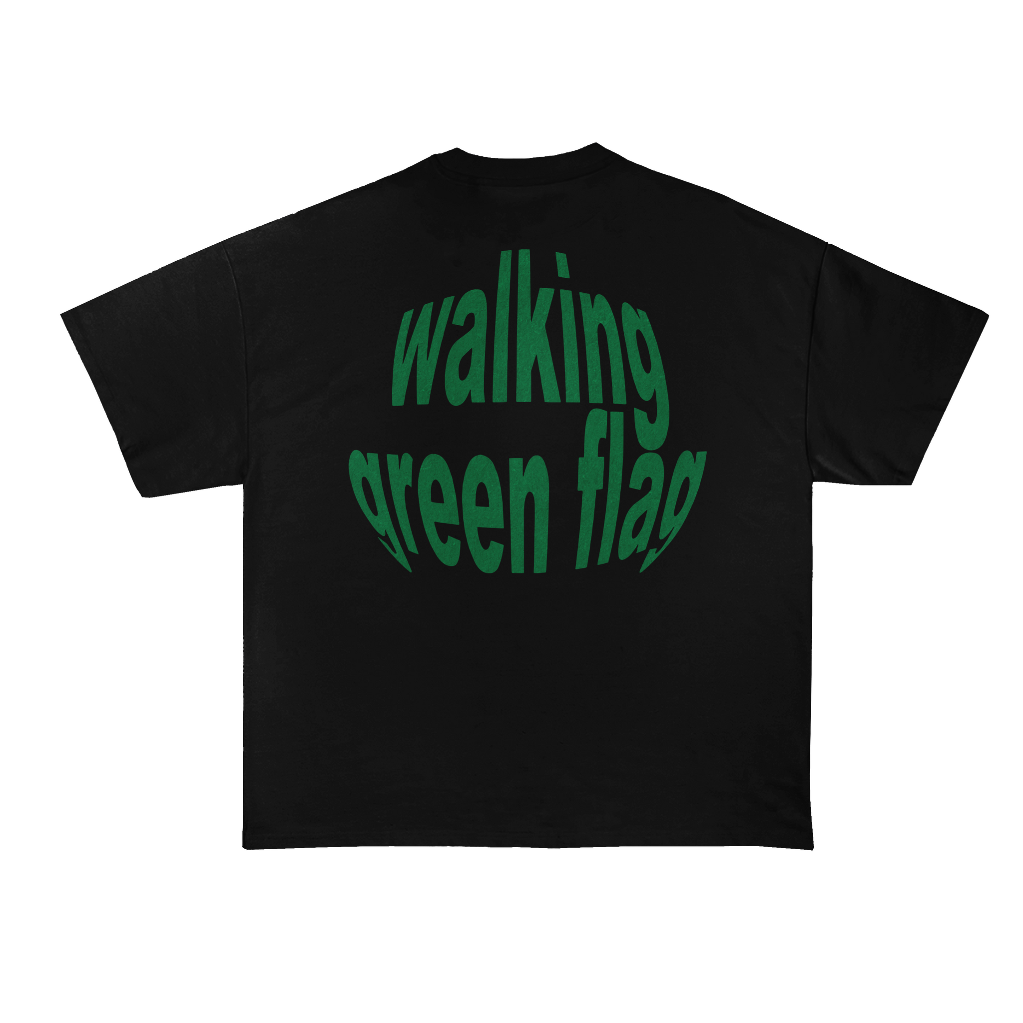 Walking Green Flag Oversized T-Shirt